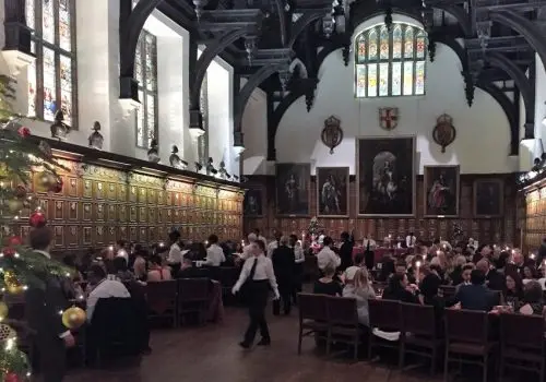 Seated Christmas Dinner