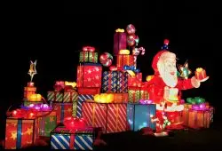 Father Christmas and Presents @ The Magical Lantern Festival 2017