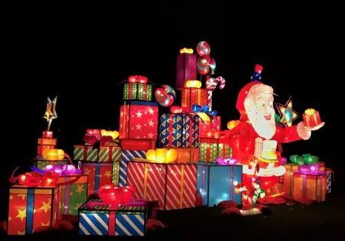 Father Christmas and Presents @ The Magical Lantern Festival 2017