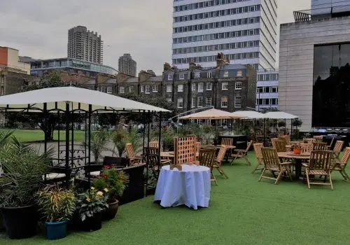 Set up for Summer Party at The HAC
