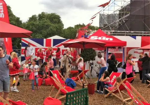 The Sun at The Olympics in Hyde Park