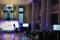 Set up for The Telegraph Travel Awards